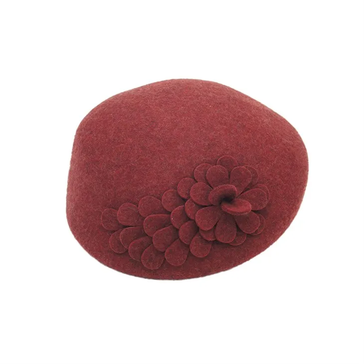 Burgundy Wool Hats