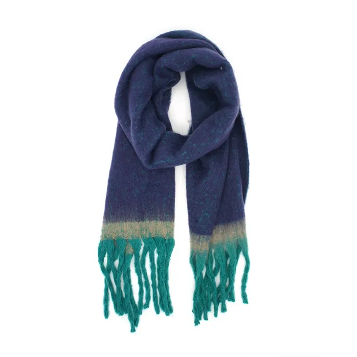 Tsaus Blue Poly Scarf