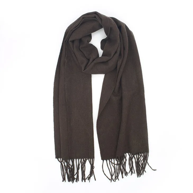 Tsaus Brown Elite Wool Scarf