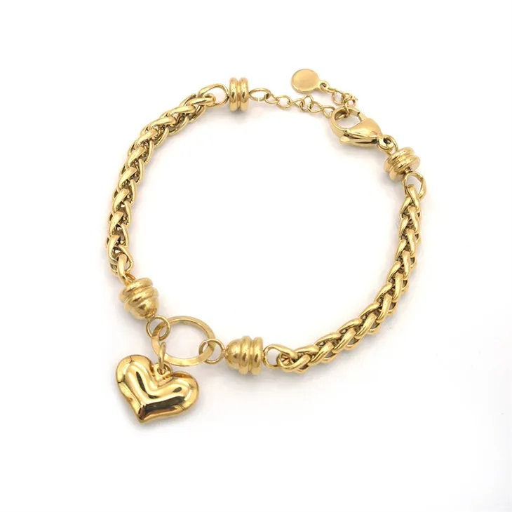 Gold Heart Bracelet