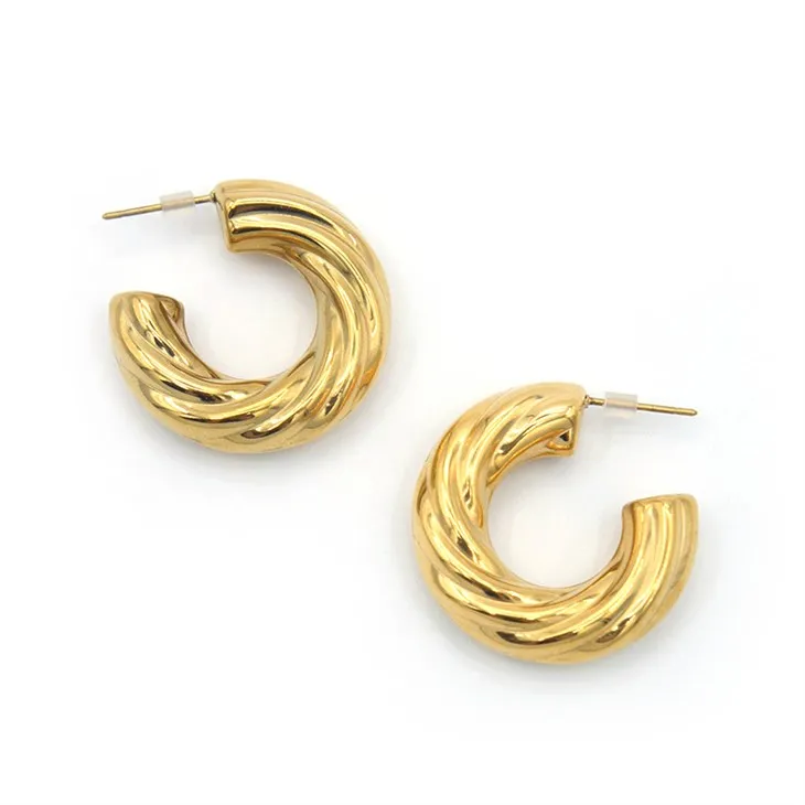 Kub Hoop Earrings