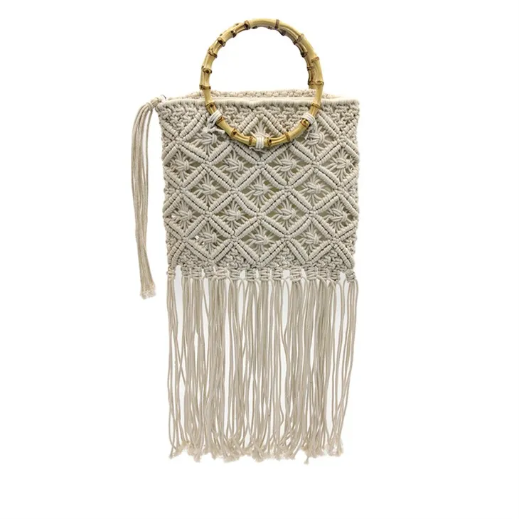 Medium Bamboo Crochet Bag