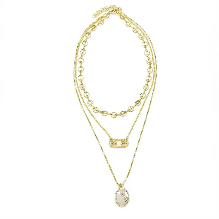 Kub Zodiac Txheej Necklace