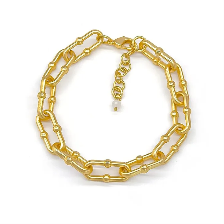 Golden Paperclip Bracelet