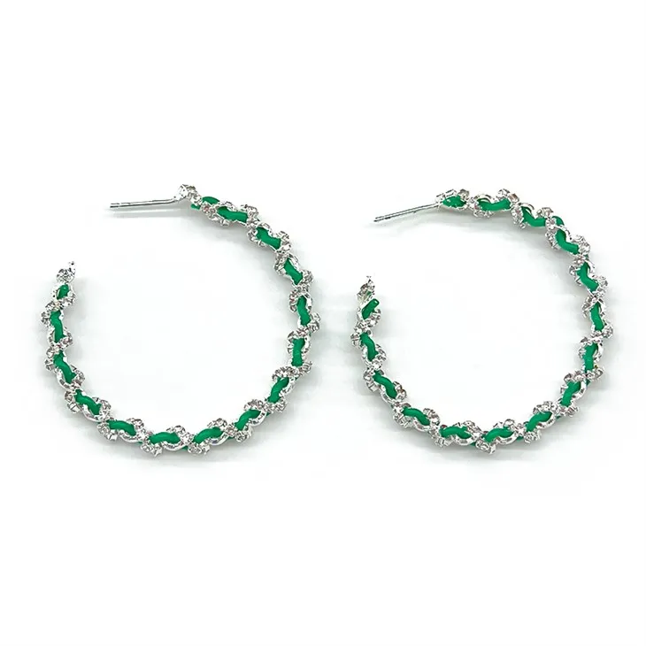 Ntsuab Gemstone Texture Earring