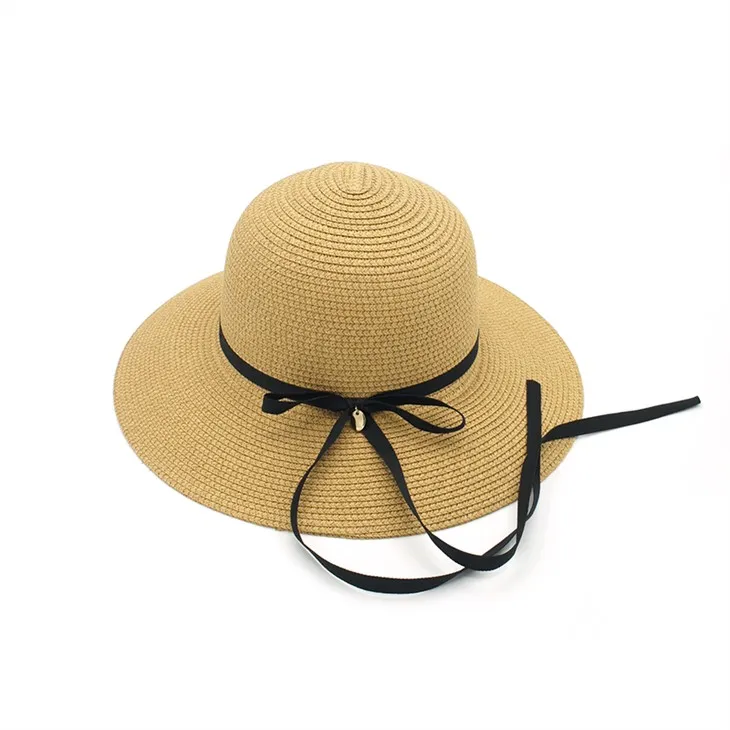 Straw Hat Nrog Ribbon