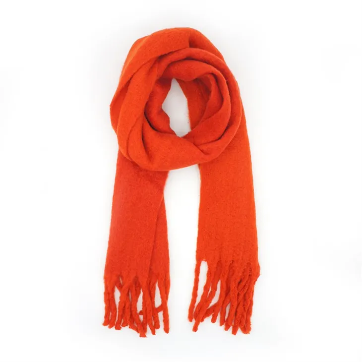 Tangerine Poly Scarves